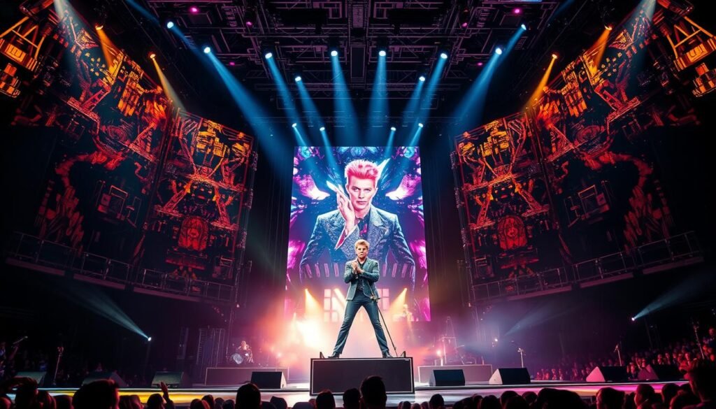 David Bowie Live-Auftritt Bühne