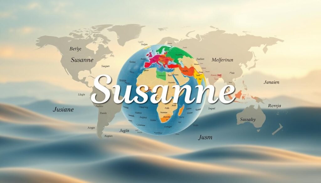 Sprachliche Verbreitung des Namens Susanne